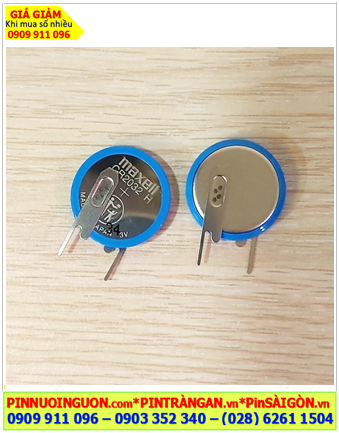Maxell CR2032H; Pin 3v lithium Maxell CR2032H chính hãng (chân thép hàn 3 chấu như hình)